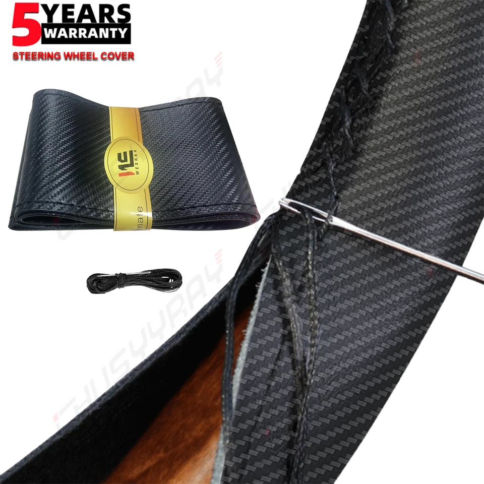 Hand-Stitched DIY Steering Wheel Cover 14.5-15" For Chevrolet Optra - Image 1 of 4