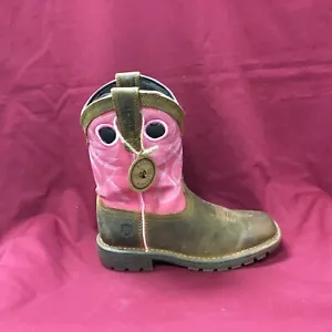 New Girls RKW0387Y Pink & Brown Legacy 32 Western Boots Size 6 M (Youth) - Picture 1 of 7
