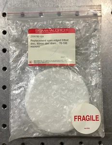 Sigma Aldrich Z555150 Open Edged Fritted Disc 90mm Disc Diam 70-100 Microns - Picture 1 of 1