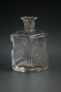 ANTIQUE ART NOUVEAU MOSER GLASS PERFUME BOTTLE - Picture 1 of 4