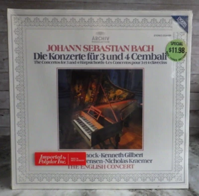J.S. Bach: Konzerte For 3 & 4 Cembali ARCHIV POLYDOR 2534 001 SEALED MINT - Image 1 of 2