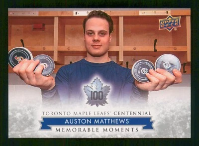 AUSTON MATTHEWS MM 2017-18 TORONTO MAPLE LEAFS CENTENNIAL 17-18 NO 199      4997 - Image 1 of 2