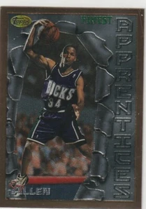 1996-97 Finest #22 Ray Allen B RC w/o Peel Milwaukee Bucks - Picture 1 of 2