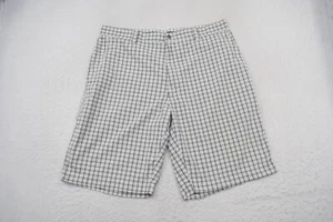 Callaway Golf Shorts Plaid Performance Wicking Flat Front Mens Size 35** x 10" - Picture 1 of 5