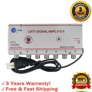 JMA 1020MK6 CATV Signal Amplifier Home Cable TV Amplifier 1 Input 6 Outputs 20DB - Bild 1 von 7