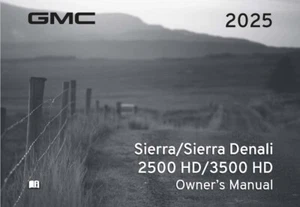 2025 GMC Sierra/Denali 2500 3500 HD Truck Owners Manual User Guide - Bild 1 von 1