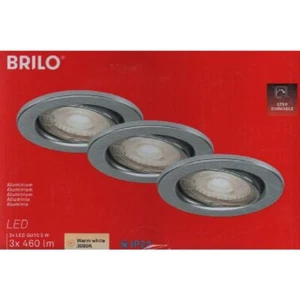 Briloner 7149-039-SET 3xLED Dimmbare Badezimmerleuchte 1xGU10/5W/230V IP23 - Picture 1 of 1