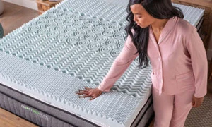 GhostBed 3 Inch Cooling Gel Memory Foam Waterproof, Breathable Mattress Topper - Picture 1 of 4