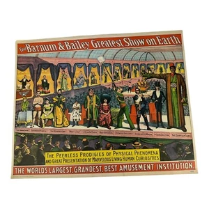 Vintage Barnum & Bailey Circus Mini Poster Copyright 1960 Circus World Museum  - Picture 1 of 10