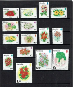 Ascension: 1981, Flowers, definitive set, Fine Used set - Picture 1 of 1