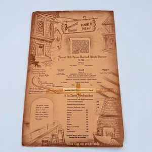 Vtg 40s? Somerset House Montecito Santa Barbara California Menu - Picture 1 of 4