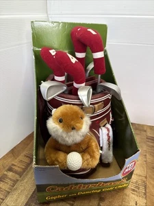 Caddyshack Gopher vintage 1999 con mazze da golf danzanti in scatola NUOVO funziona danza - Foto 1 di 5
