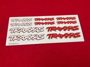 for Traxxas LOGO DECAL SHEET decals stickers RED WHITE 7x3” “A” - Picture 1 of 2