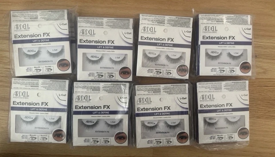 NEW SEALED ARDELL 32-Pairs Extension FX Lift & Define L-Curl Lashes (MSRP $128) - Image 1 of 2