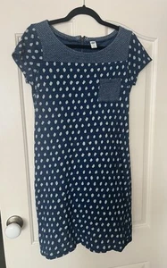Old Navy Blue White Short Sleeve Cotton Summer Casual Dress Size XS - Picture 1 of 10