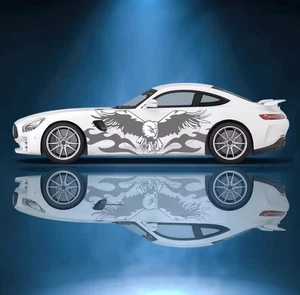 Flame Car Decals; Flame Racing Sport Livery Decal For Both Sides Of Car; Flames - Picture 1 of 1