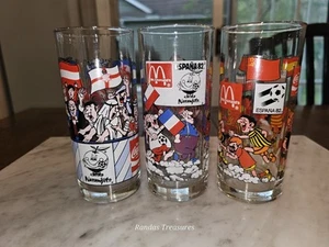Juego de 3 vasos Coca-Cola McDonald’s Copa Mundial España 1982 - De colección Raro Difícil de Encontrar - Imagen 1 de 5