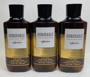 3 lavados corporales facial 3 en 1 para cabello Bath & Body Works Honorable The Men’s Shop - Imagen 1 de 2