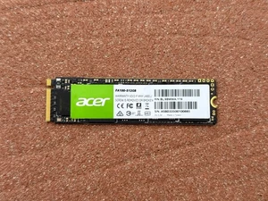 Acer FA100 512GB M.2 SSD 2280 Nvme Gen3 X4 Internal Solid State Drive, up to 8GB - Picture 1 of 2