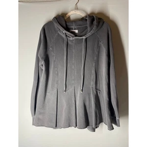 Pilcro Anthropologie Flynn Hoodie Sweatshirt Swing Top grau Größe Large - Bild 1 von 6