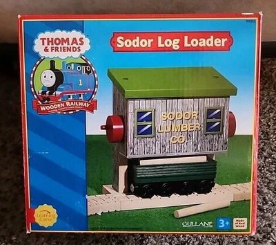 Vintage Thomas & Friends Sodor Wood Co Log Loader Wooden Railway W/ Logs - Image 1 of 3