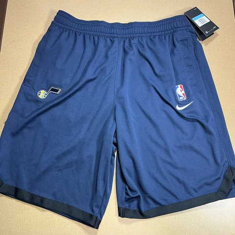 Nike NBA Utah Jazz Blue Basketball Shorts Team Issued Dri FIt Sz Medium NWT Cover