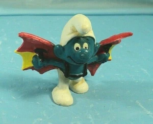 Planea colgante pitufo peyo 1978 de colección alas voladoras - Imagen 1 de 3