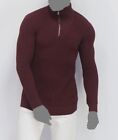 $70 Inc Concepts Men Red Matthew Quarter-Zip Knitted Sweater Size M
