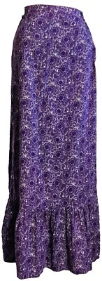 Maxi Falda Floral Púrpura XS De Colección Bobbie Brooks Foto 1 de 4