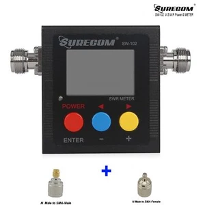 SURECOM SW-102 Misuratore SWR e Contatore di Frequenza Tipo N-J Adattatore Tester Watt Portatile - Foto 1 di 13