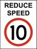 SPEED LIMIT 10KM/H - 600 X 450MM - TRAFFIC SIGN | eBay