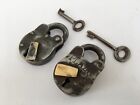 Lock 2 Pic Vintage Old Rare Iron lock and Key Plaza Aligarh Collectible