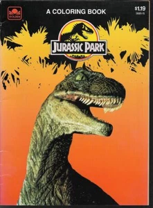 Jurassic Park Universal Studios Coloring Book Comic 1992 By Golden Collectible - Picture 1 of 1