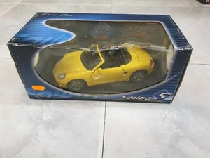 Porsche Boxster S amarillo escala 1/18 Die Cast Metal Solido S - Imagen 1 de 1