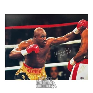 Evander Holyfield Autographed 16x20 Boxing Photo - BAS - Picture 1 of 1