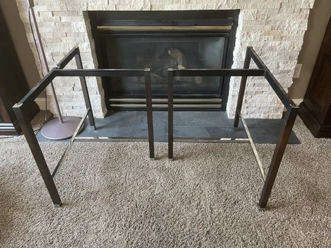 Harvey Probber Mahogany and Chrome Table Base Cover