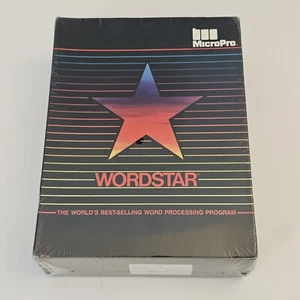 RARE Vintage Software WORDSTAR - MicroPro / NEW OLD STOCK Sealed Box / DOS / CPM - Picture 1 of 7