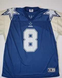 Vintage Dallas Cowboys Troy Aikman Starter Trikot Größe 54 XXL 1995 90er blau - Bild 1 von 11