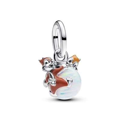 PANDORA Disney A-Hörnchen und B-Hörnchen Christbaumkugel Charm-Anhänger 793532C0 - Bild 1 von 3