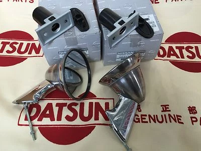 DATSUN 510 SSS Bullet Mirrors Genuine R/L (For NISSAN Bluebird B110 1200 240Z) - Image 1 of 4