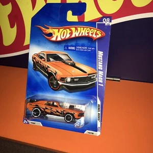 Hot Wheels 2009 REBEL RIDES 1970 FORD MUSTANG MACH 1 ORANGE LOC 58 - Picture 1 of 10