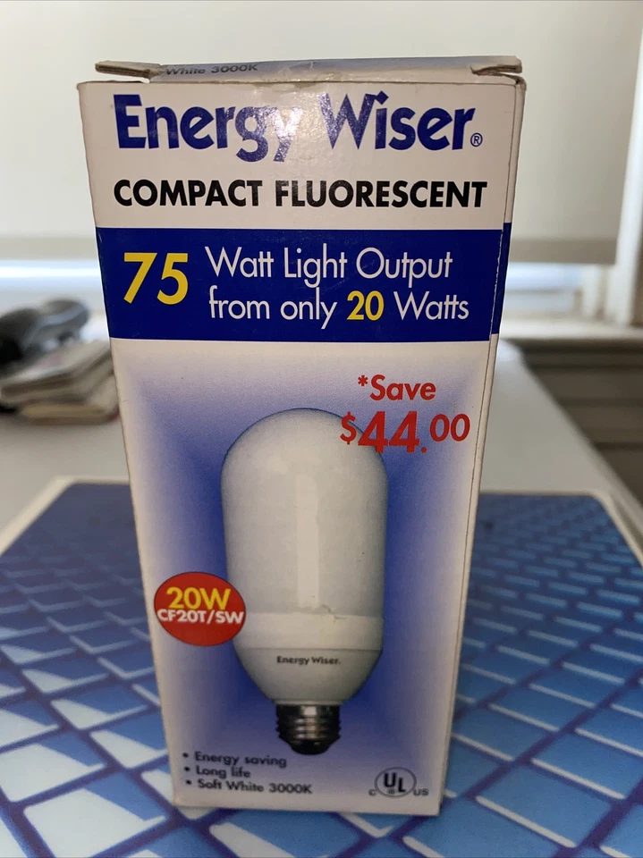 BulBrite CF20T/SW 20 Watts Energy Wiser Compact Fluorescent New Soft White 3000K - Image 1 of 4