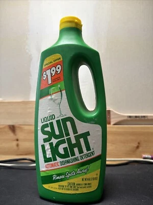 Sunlight Liquid Automat Dishwashing Detergent Vintage 40oz 90% Full - Image 1 of 3