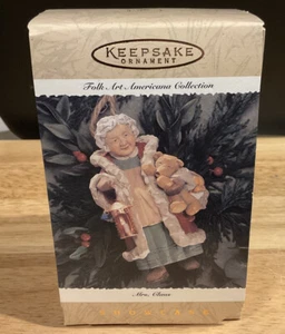 1996 Hallmark Keepsake Ornament “Mrs Claus” Folk Art Americana Collection NOS - Picture 1 of 1