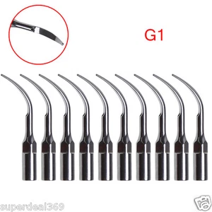 10 *Nuove punte per ridimensionamento piezoelettrico ad ultrasuoni dentale adatte manipolo EMS WOODPECKER G1 - Foto 1 di 3