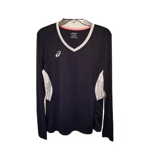 Asics Team Performance Volleyball Long Sleeve Navy/White Womens Shirt Size XL - Picture 1 of 10