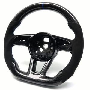 Volante de carbono personalizado para Audi A3 S3 RS3 A4 S4 RS4 A5 S5 RS5 B9 TFSI - Imagen 1 de 6