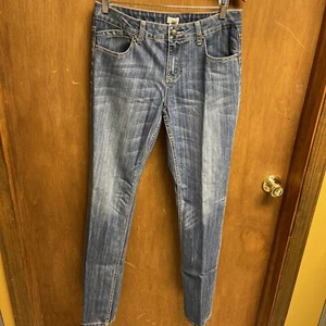 Damen CACHE Blue Jeans Hose Denim Gr. 4 Skinny Straight Leg A7 - Bild 1 von 6