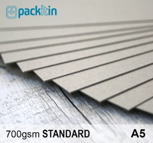 A5 Backing Boards - 50 sheets 700gsm - chipboard boxboard cardboard card - Picture 1 of 3
