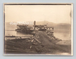 1890er OTTAWA RIVER NAVIGATION CO antikes DAMPFSCHIFF unveröffentlichtes Foto KANADA - Bild 1 von 1
